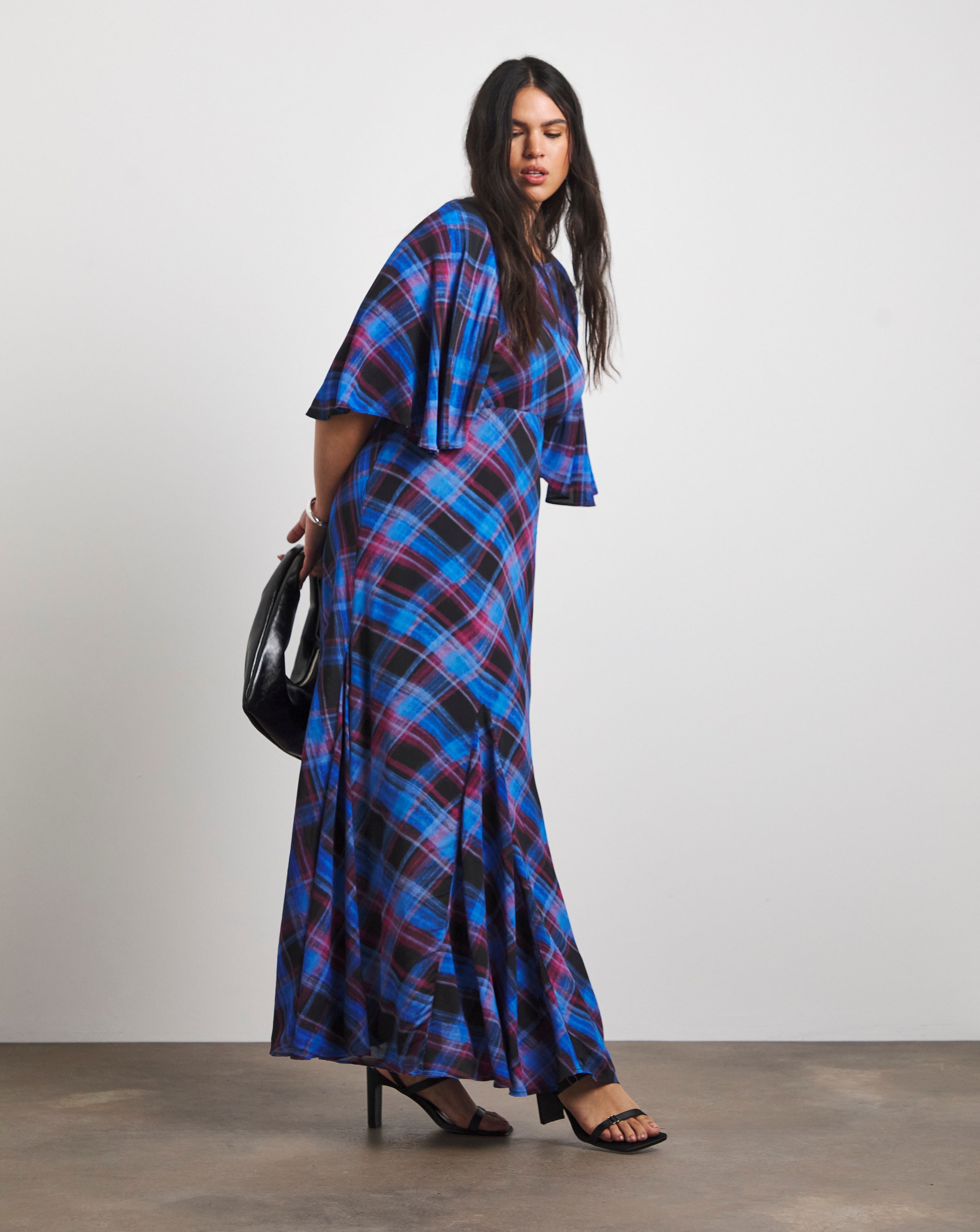 Joanna Hope Check Print Tea Dress