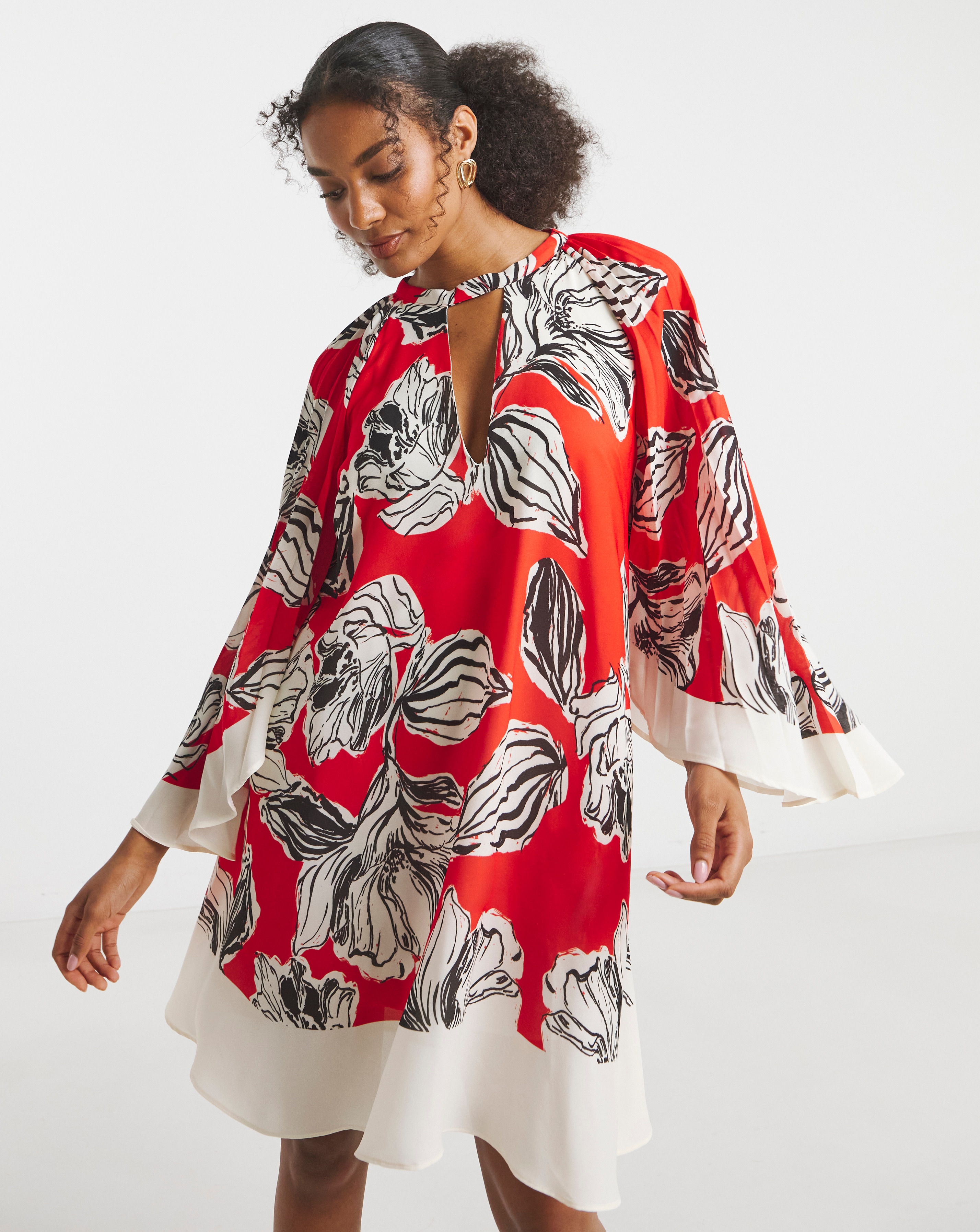 Joanna Hope Bat Wing Shift Dress