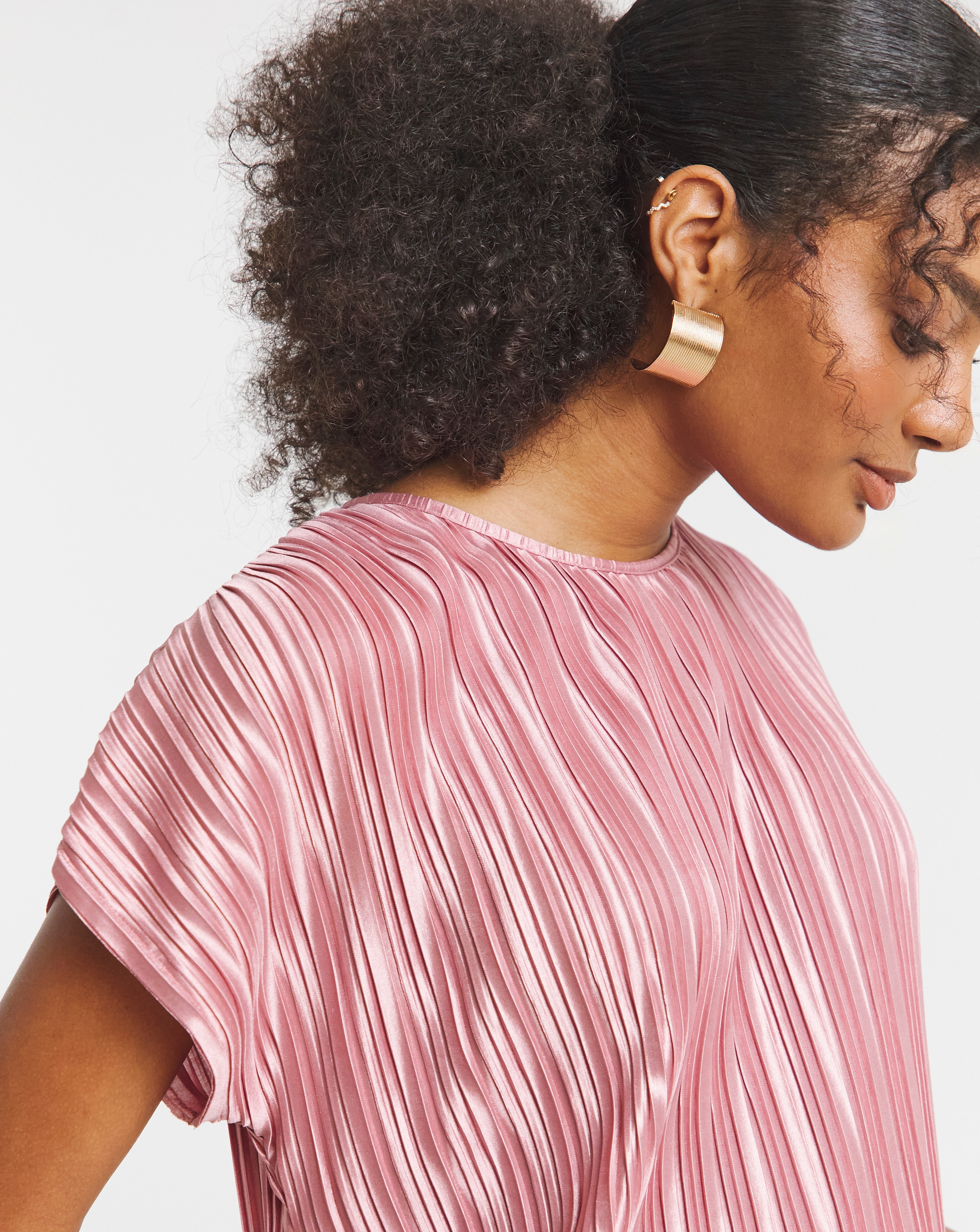 Joanna Hope Plisse Blouse