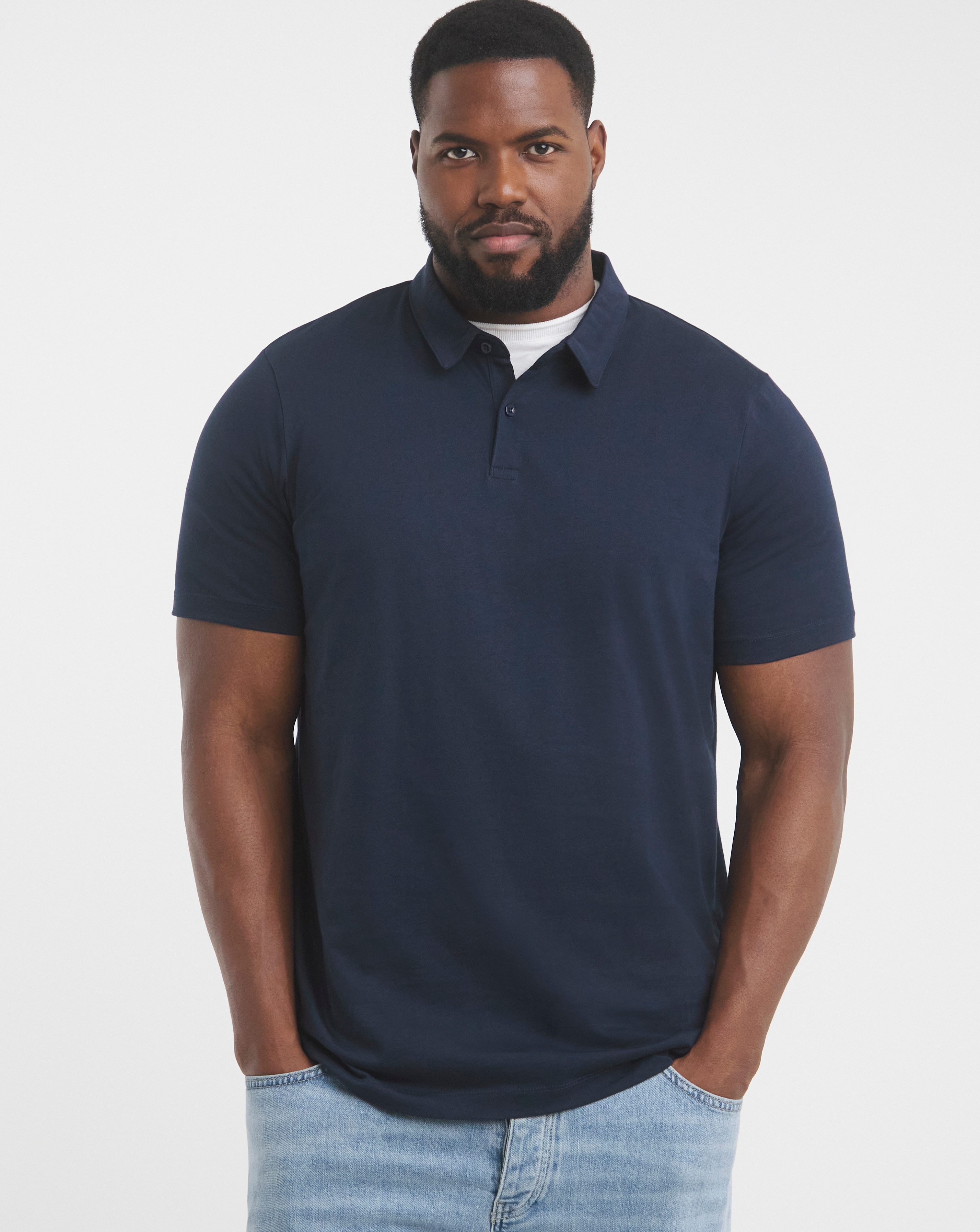 Pure Cotton Jersey Polo Long
