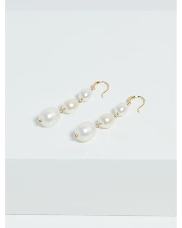 Jon Richard Gold Plated Semi Precious Drop Earrings