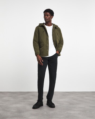Olive Hooded Zip Up Jacket