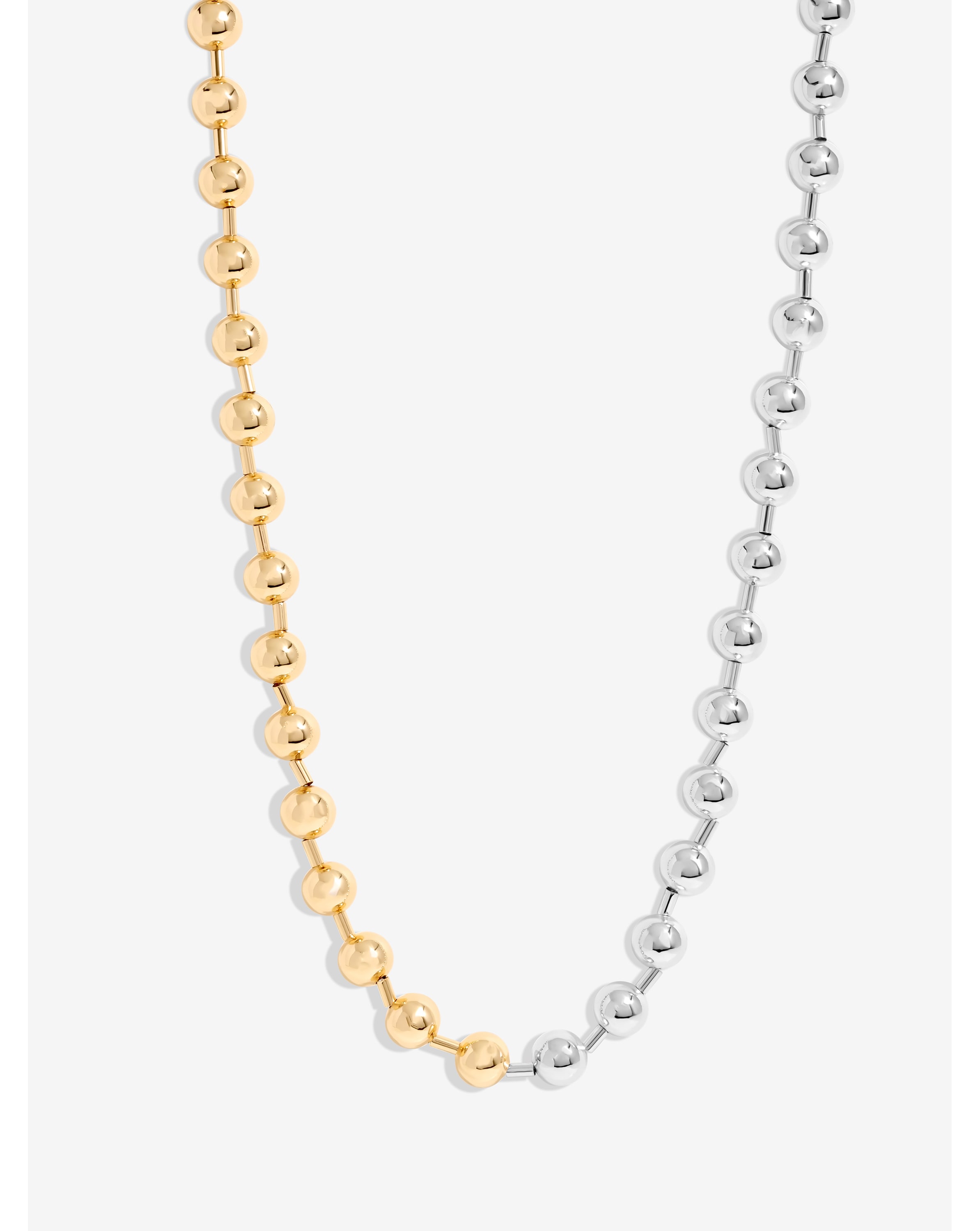 Mood Two Tone Ball Chain Allway Necklace