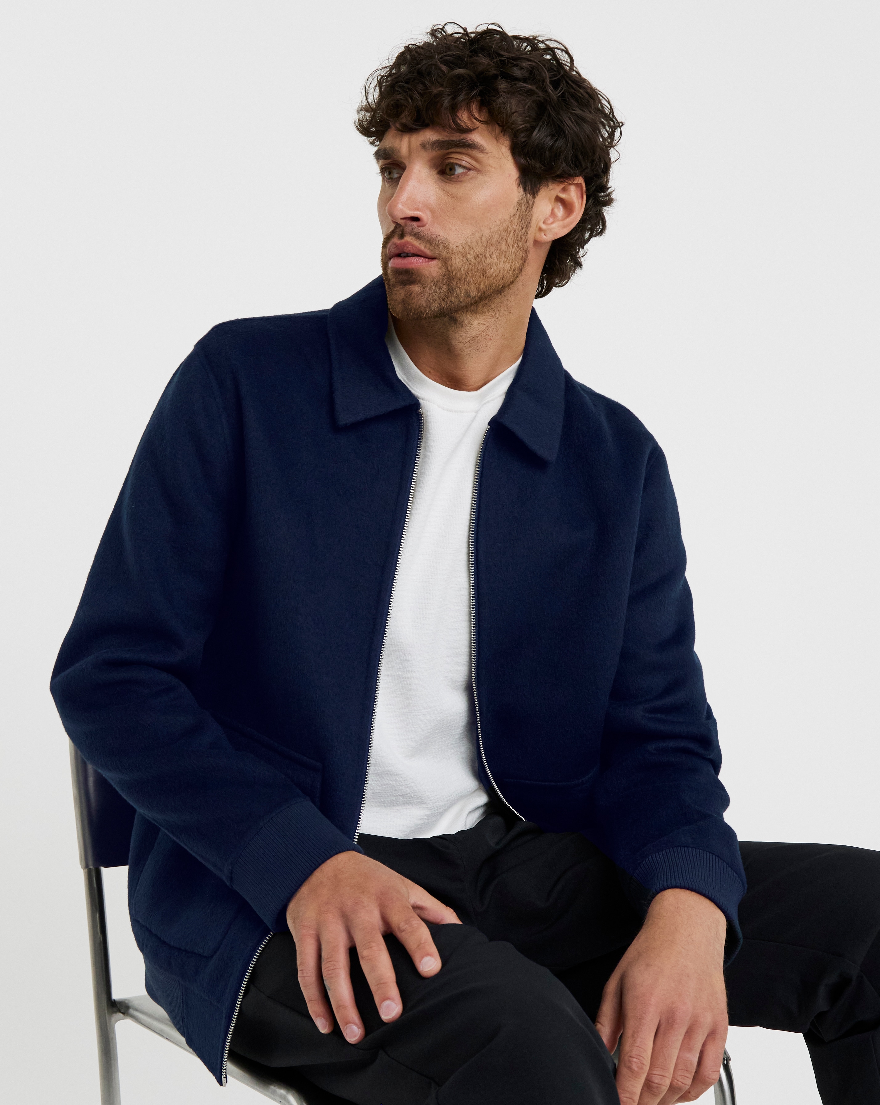 Folio Wool Smart Bomber Harrington
