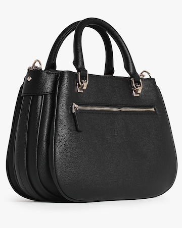 Guess Fedora Black Shoulder Satchel Bag