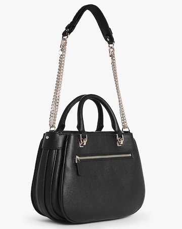 Guess Fedora Black Shoulder Satchel Bag