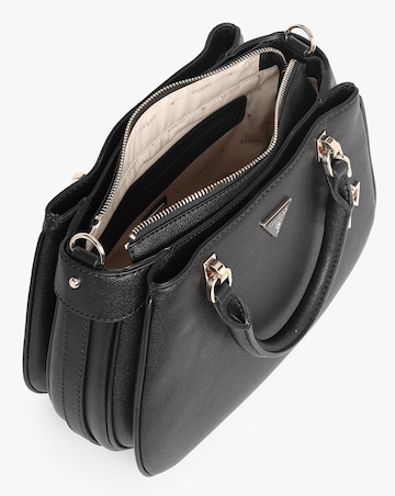 Guess Fedora Black Shoulder Satchel Bag