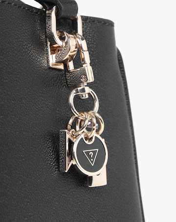 Guess Fedora Black Shoulder Satchel Bag