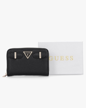 Guess Ali Black Zip Around Wallet