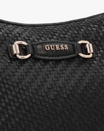 Guess Francy Woven Black Hobo Bag