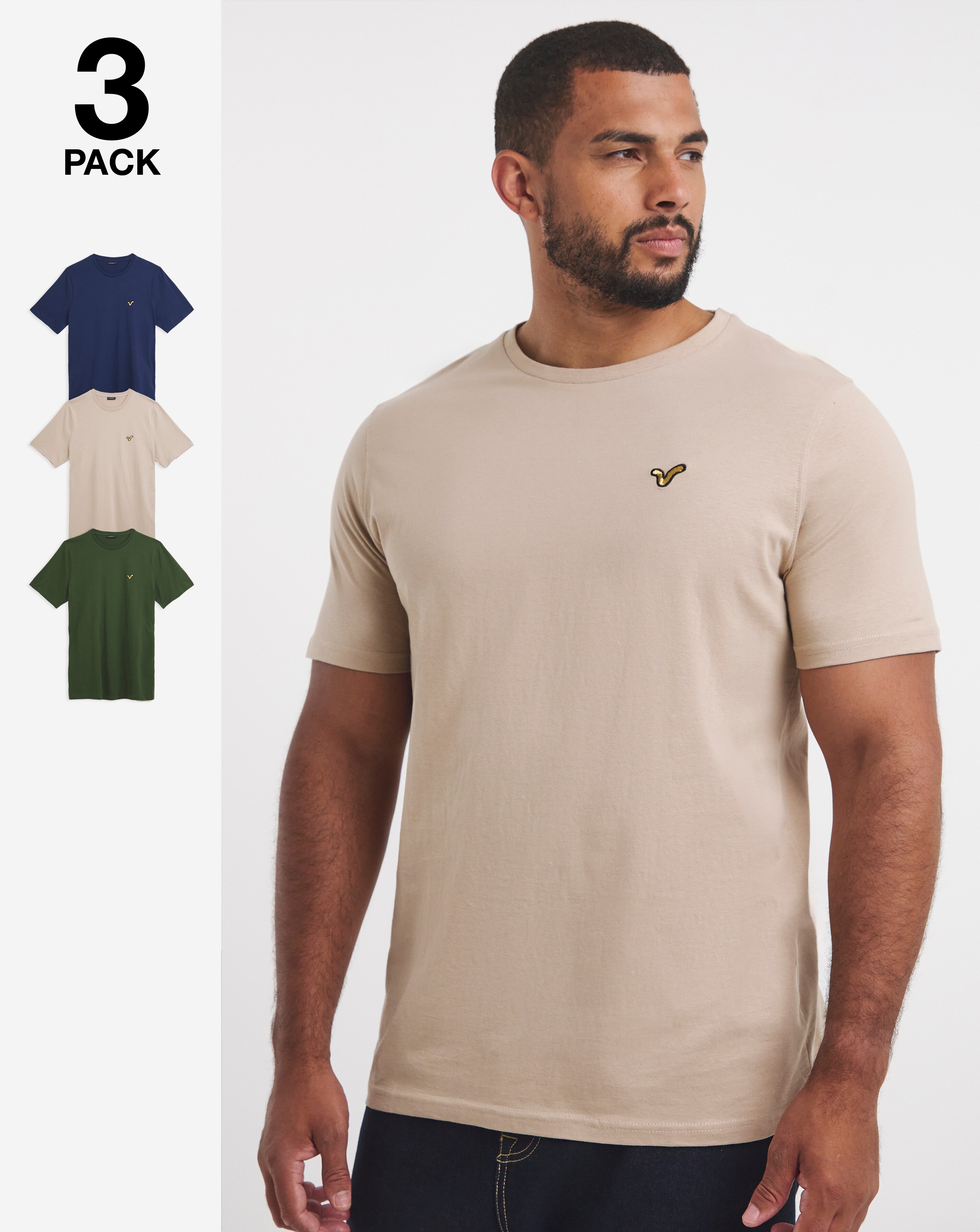 Voi Storm 3 Pack T-Shirt Long Length