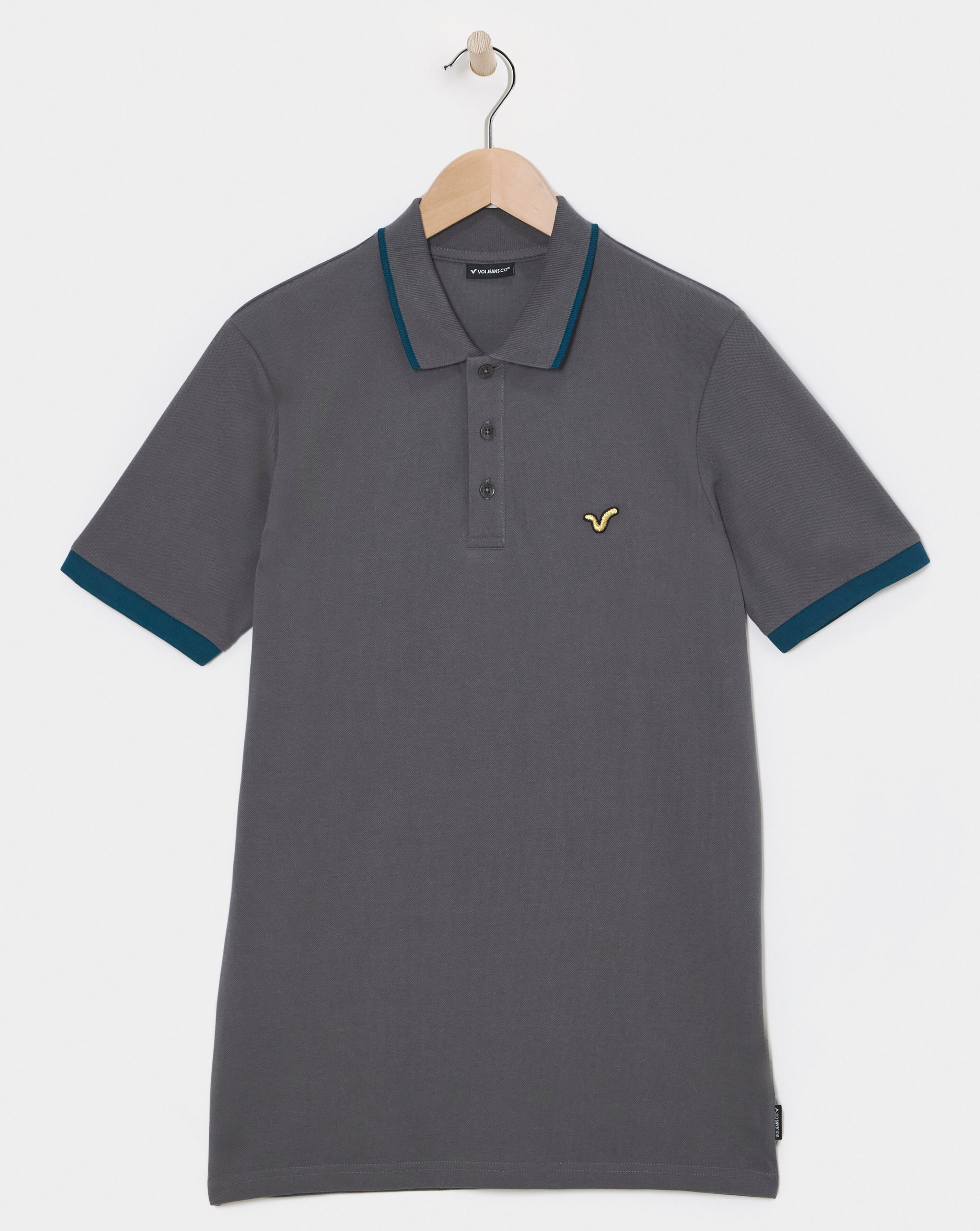 Voi Contrast Collar Polo Long Length