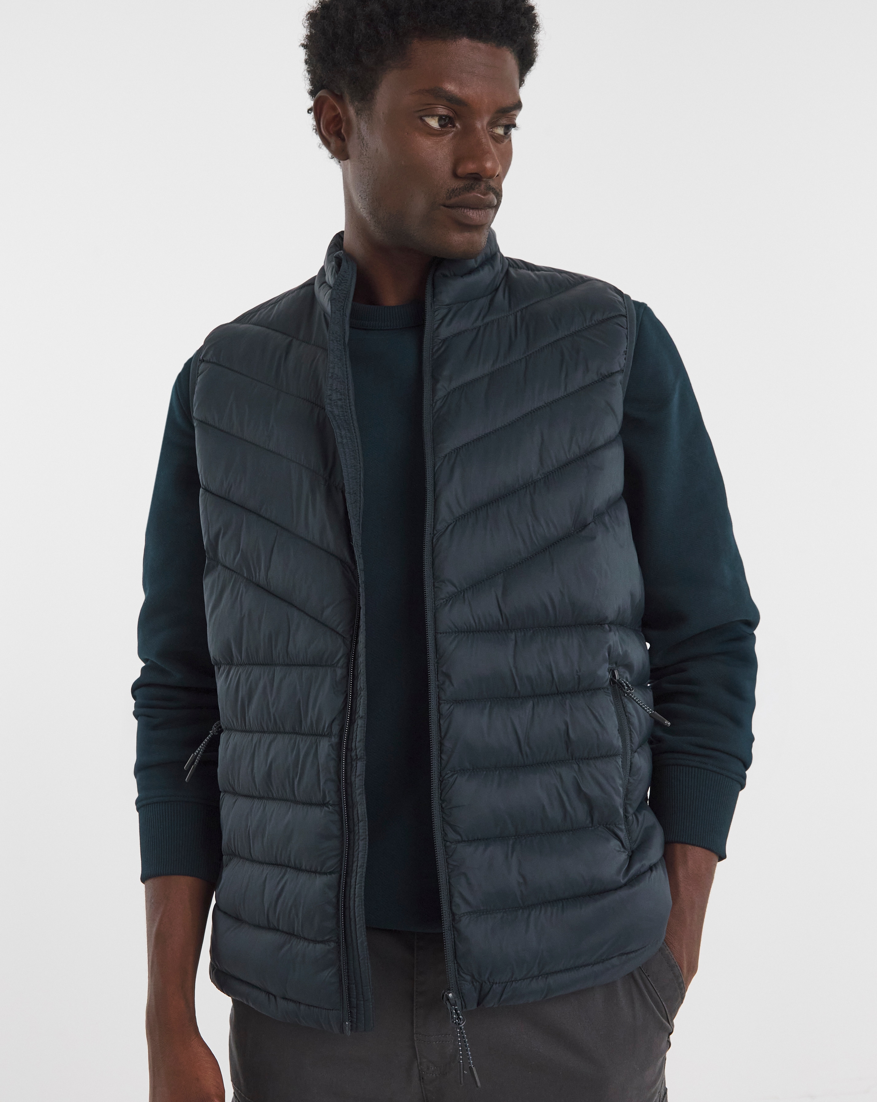 Navy Lightweight Padded Gilet