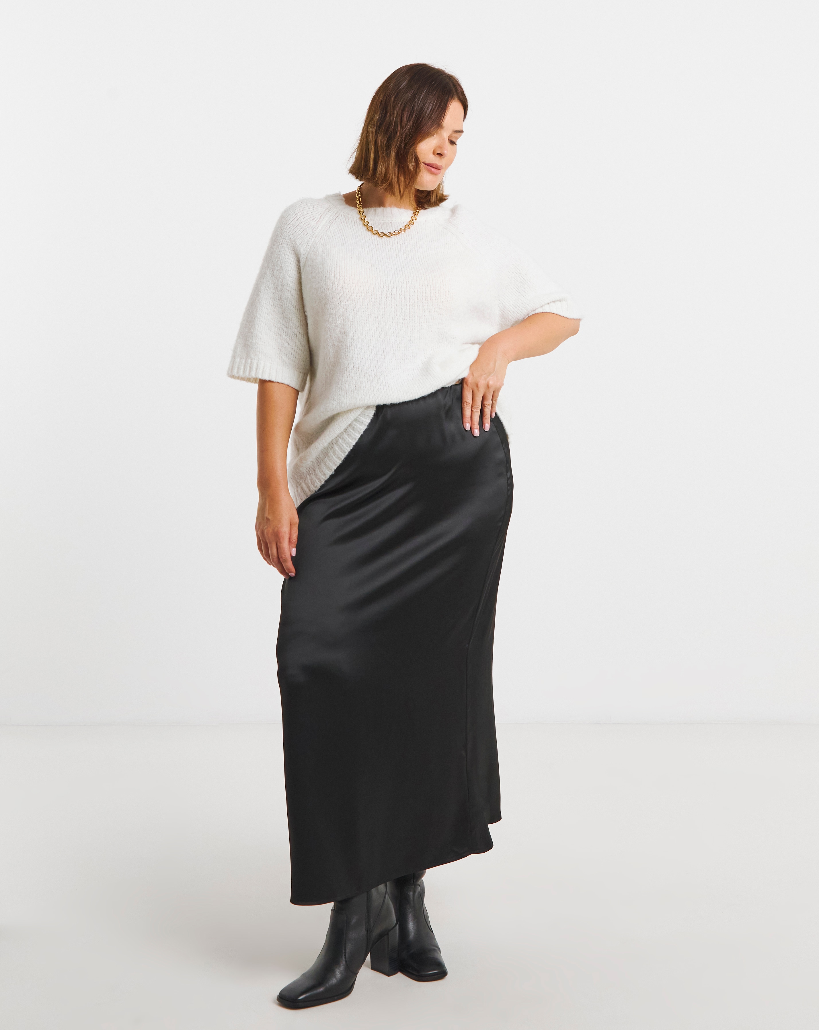 Satin Maxi Skirt