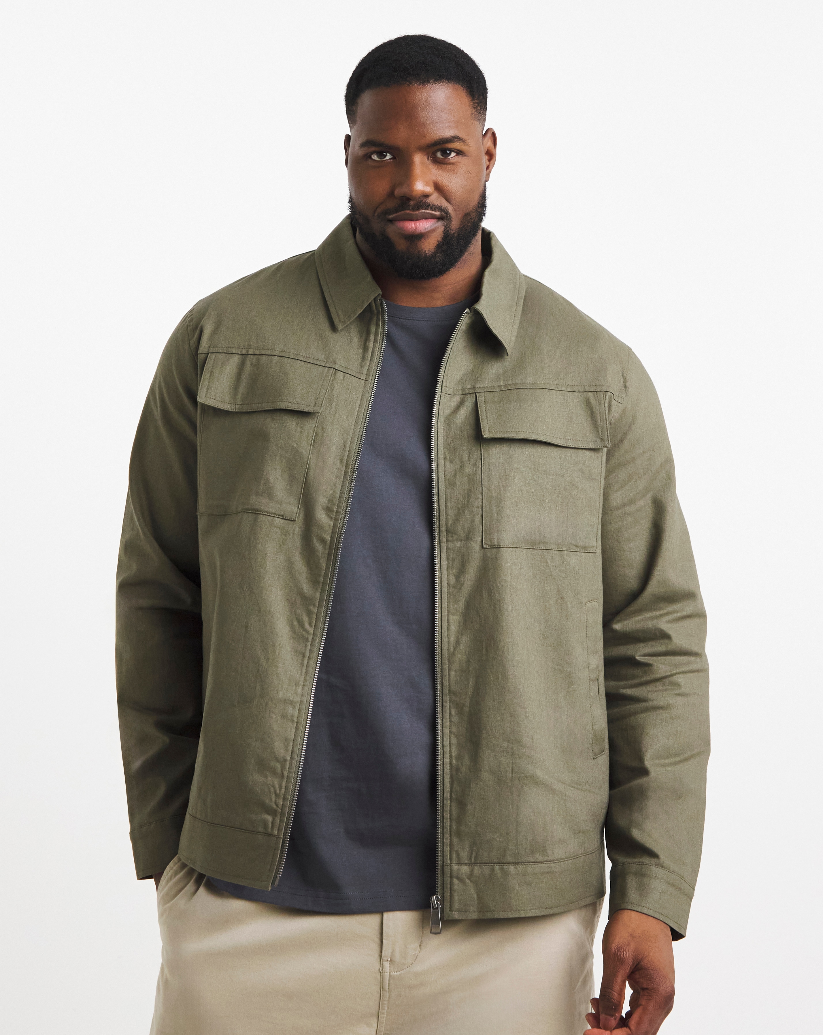 Linen Harrington