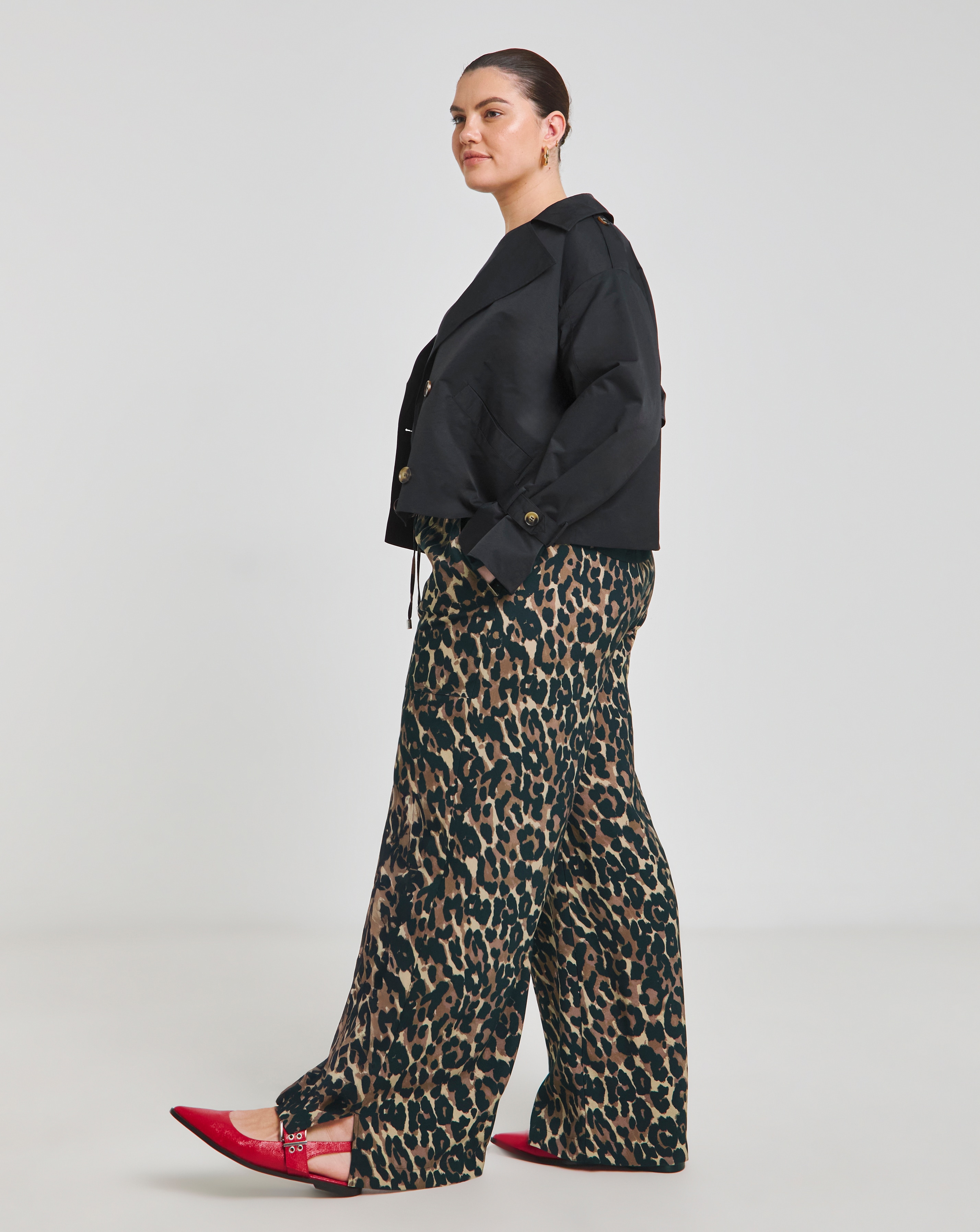 Simply Be Drawcord Wide Leg Trouser