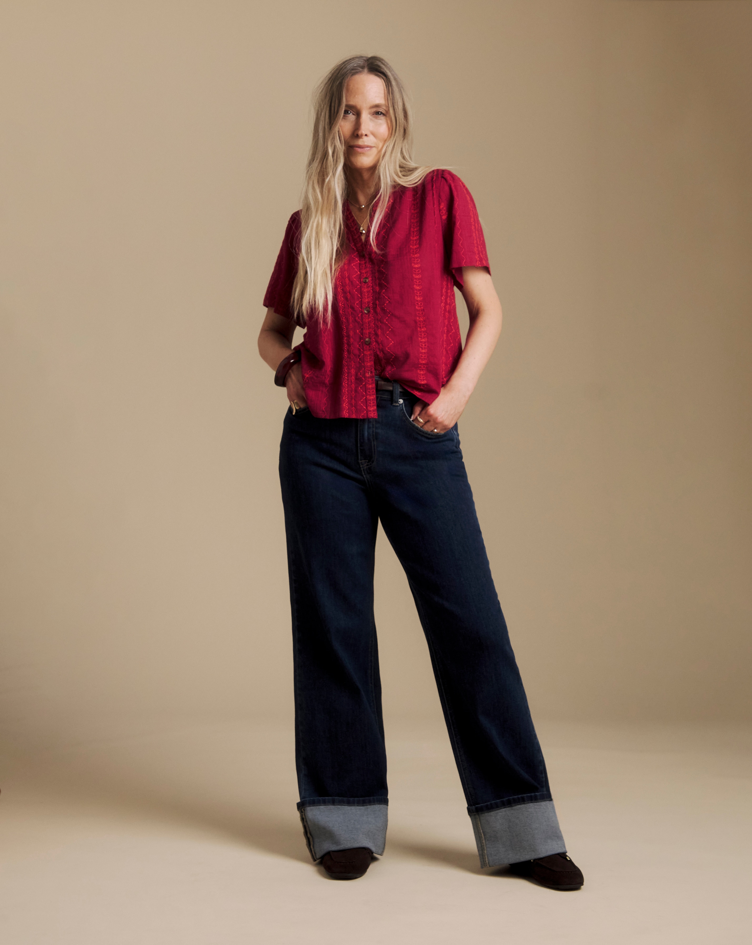New In - Julipa Embroidered Cotton Blouse