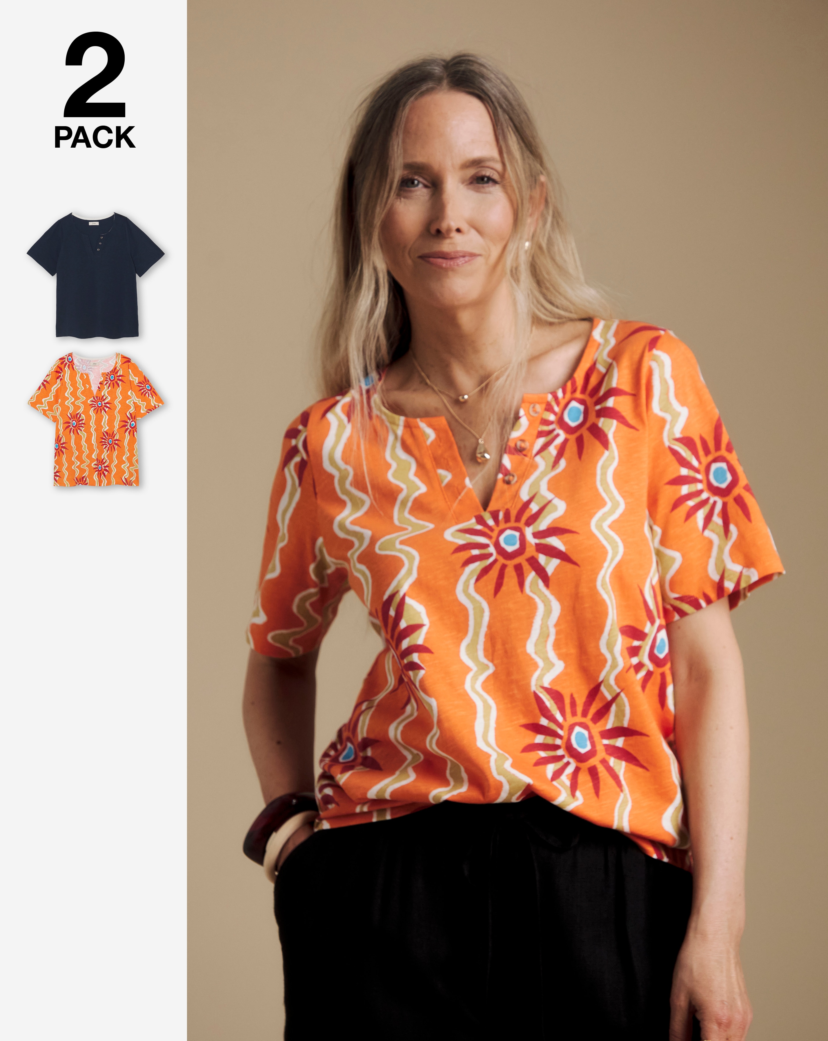 New In - Julipa 2 Pack Cotton T-Shirts