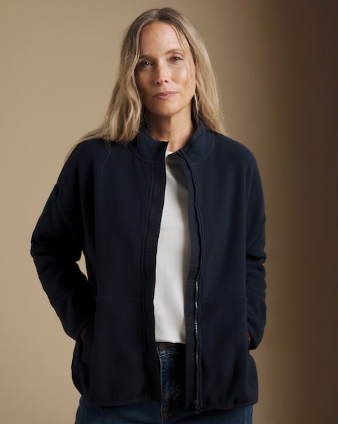 New In - Julipa Petite Zip Through Pocket Fleece