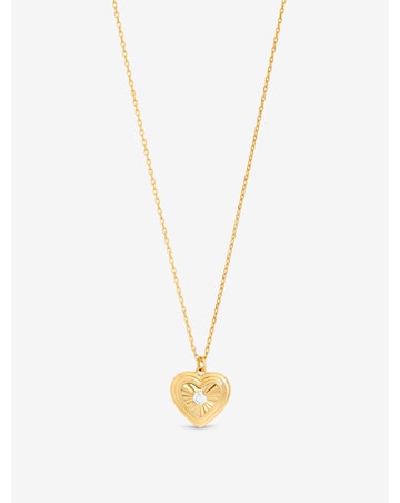 Jon Richard 18K Gold Plated Heart Pedant - Gift Box