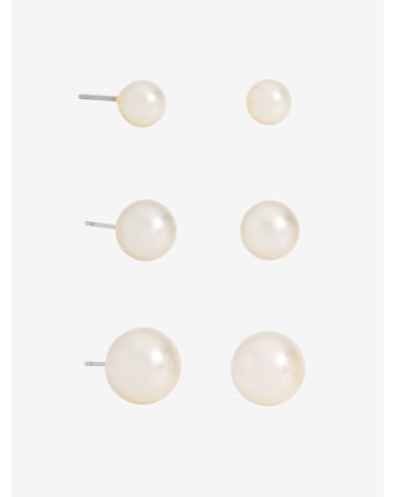 Mood Pearl Stud Earrings - Pack of 3