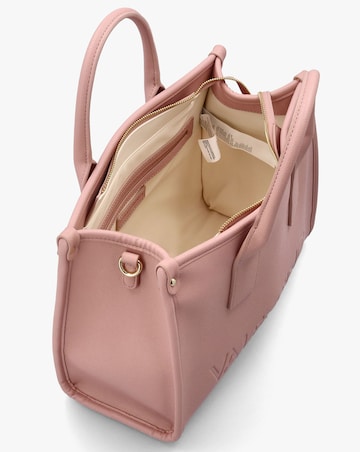 Valentino Bags Foxy Pink Debossed Logo Shopper Bag