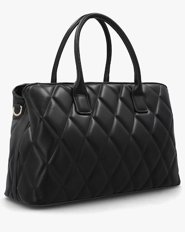 Valentino Bags Frisia Black Quilted Shopper Bag