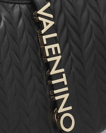 Valentino Bags Fania Black Quilted Chevron Hobo Bag