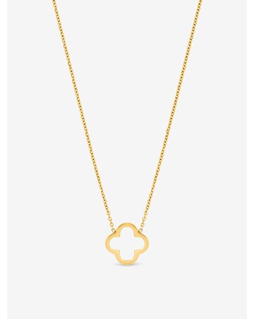 Jon Richard Waterproof Gold Plated Clover Pendant