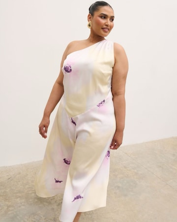 Pretty Lavish Ember One Shoulder Printed Midaxi Dress