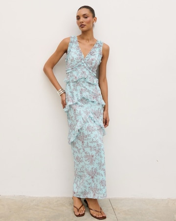 Pretty Lavish Madison Ruffle Maxi Dress