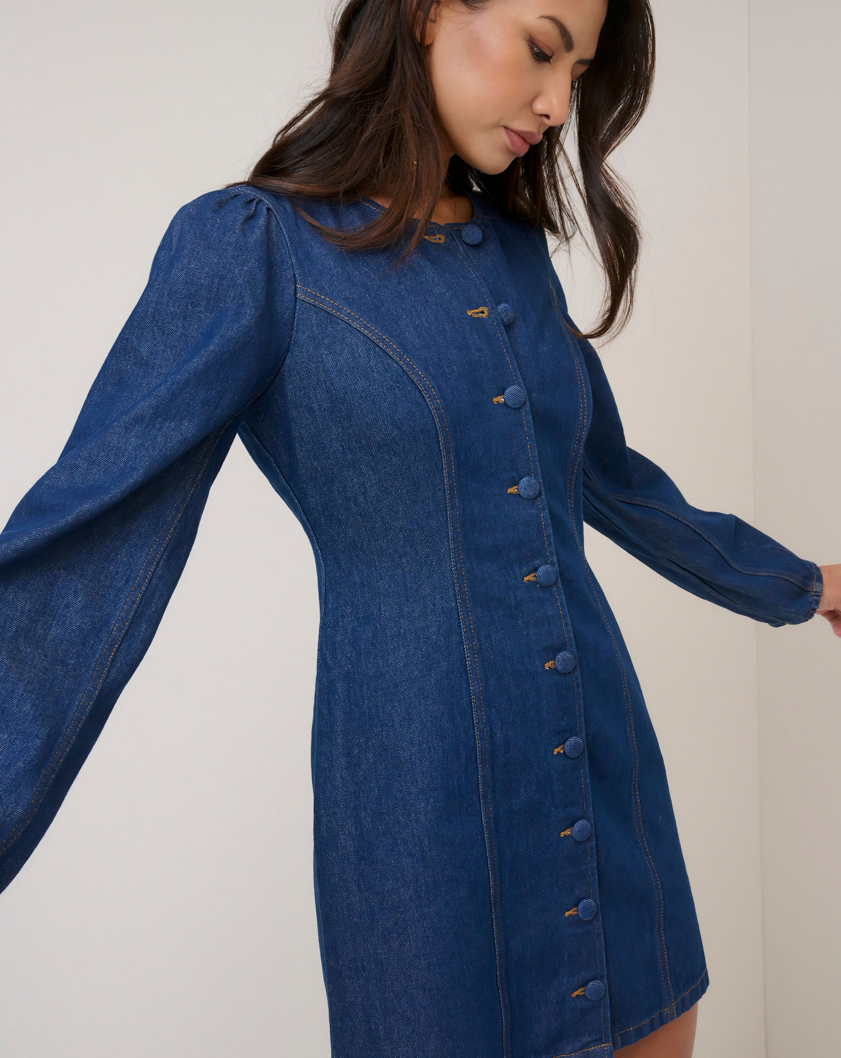 New In - NC Denim Shift Mini Dress