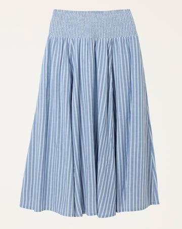 Fatface Harper Stripe Midi Skirt