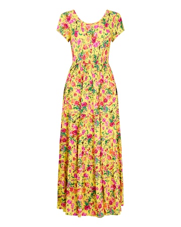 Joe Browns Camilla Printed Crinkle Maxi Dress