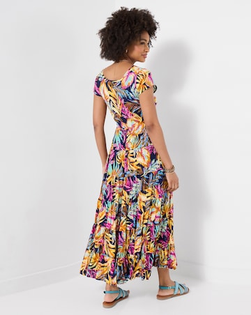 Joe Browns Tropical Island Crinkle Maxi Dress Petite