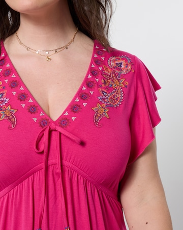 Joe Browns Emily Embroidered Jersey Top