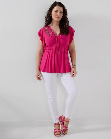 Joe Browns Emily Embroidered Jersey Top