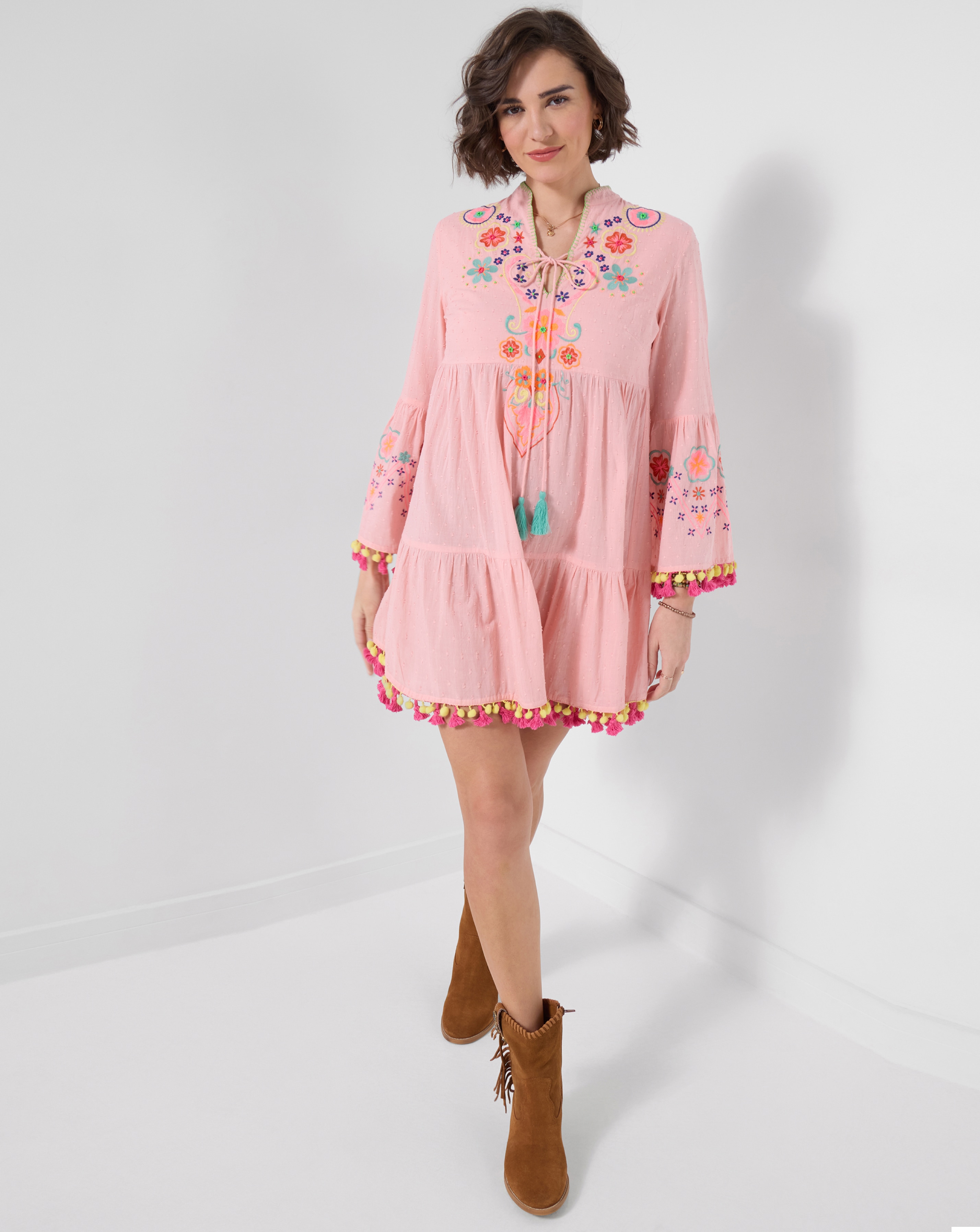 New In - Delightful Doby Tunic Dress