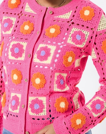 Joe Browns Fun And Floral Crochet Cardigan