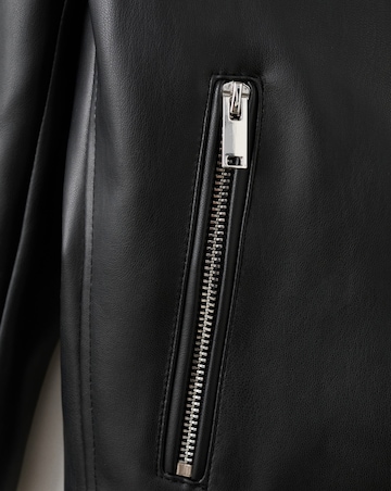 Mango Faux Leather Biker Jacket