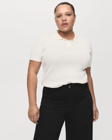 Mango High Waist Wide Leg Jean