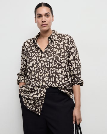 Mango Animal Print Shirt