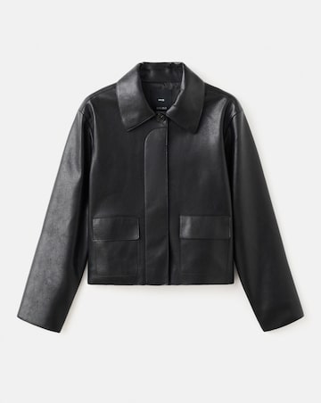 Mango Faux Leather Jacket