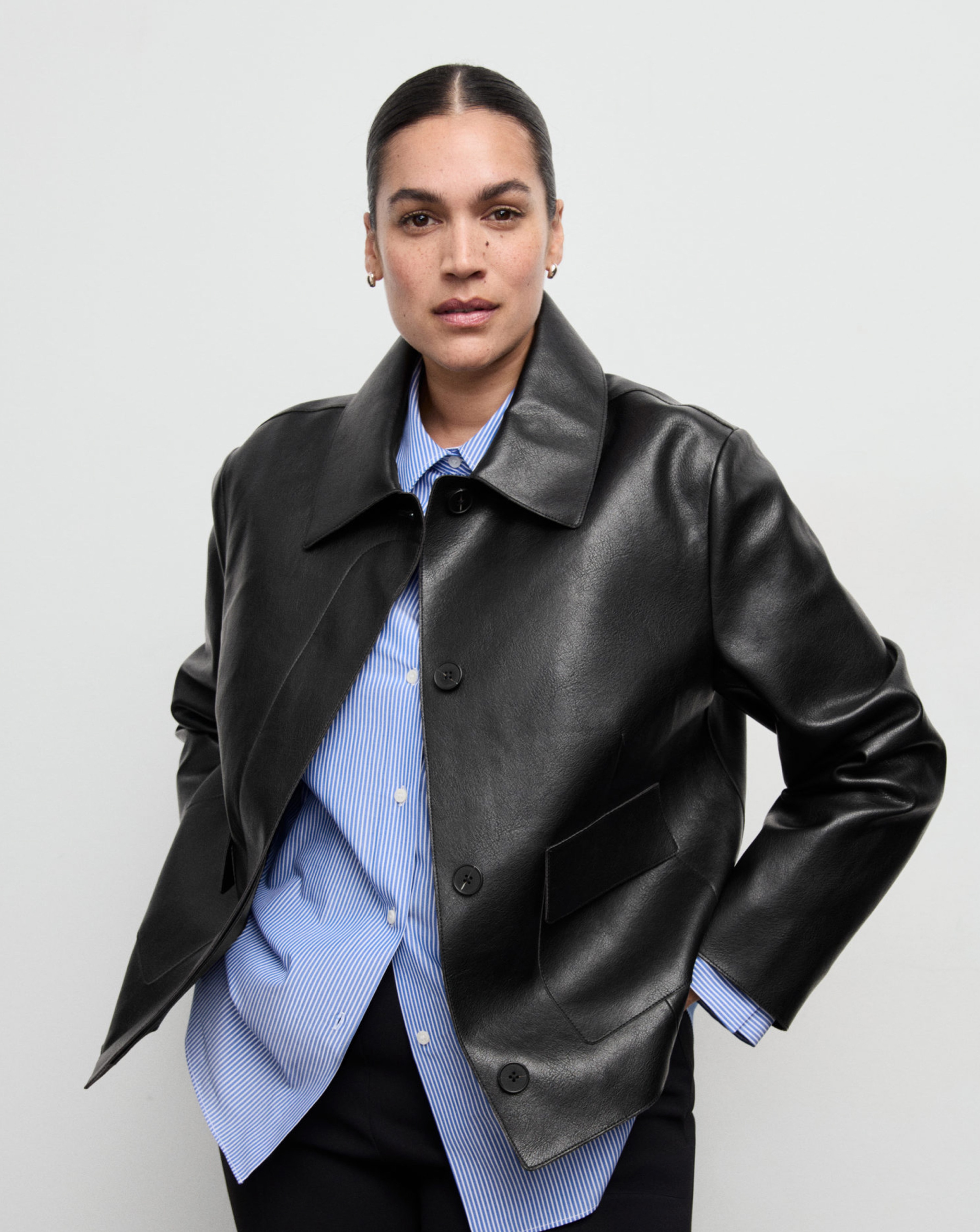 New In - Mango Faux Leather Jacket