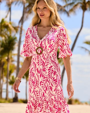 Sosandar Hoop Detail Dress