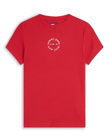 TOMMY JEANS SLIM LOGO RIB TEE