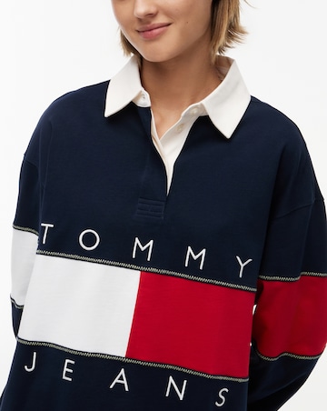 TOMMY JEANS FLAG RUGBY SWEATSHIRT
