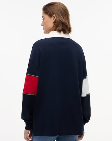 TOMMY JEANS FLAG RUGBY SWEATSHIRT