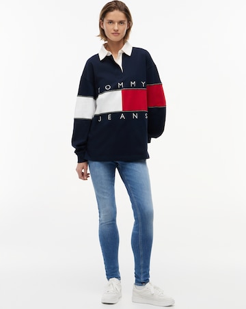 TOMMY JEANS FLAG RUGBY SWEATSHIRT