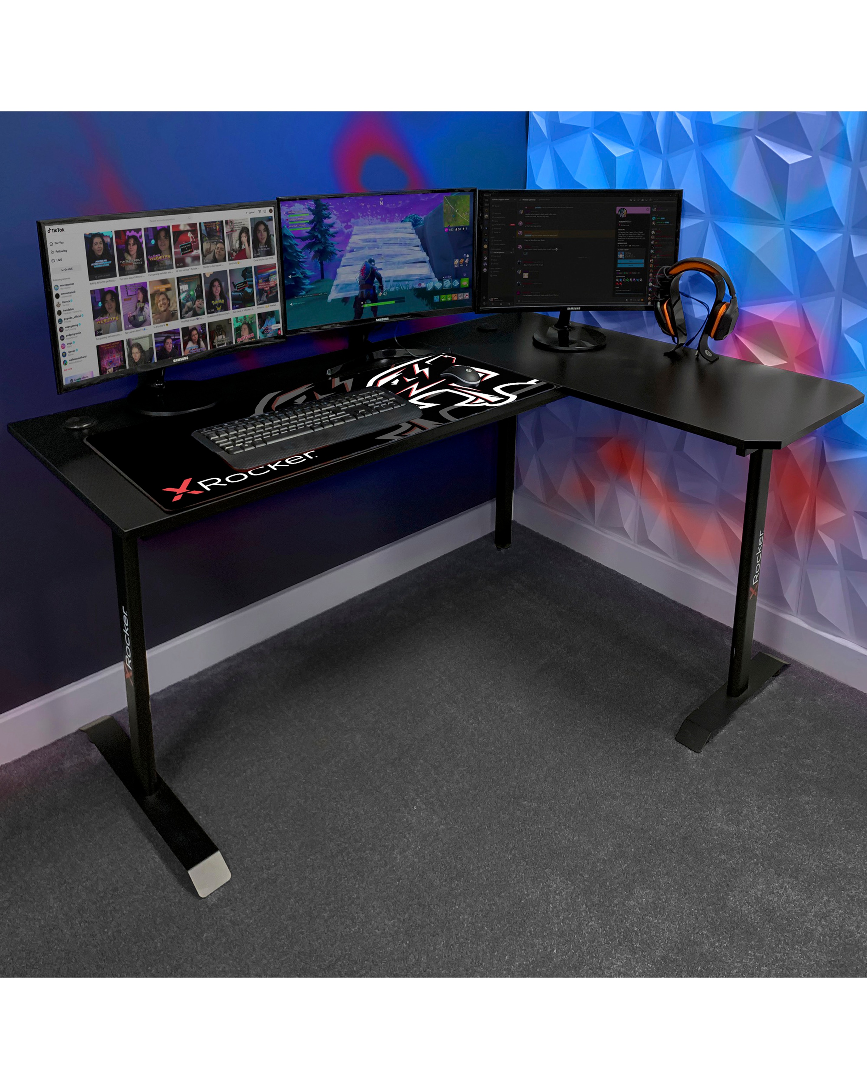 X Rocker Panther XL Corner Gaming Desk
